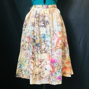 Artistic Watercolor Skirt